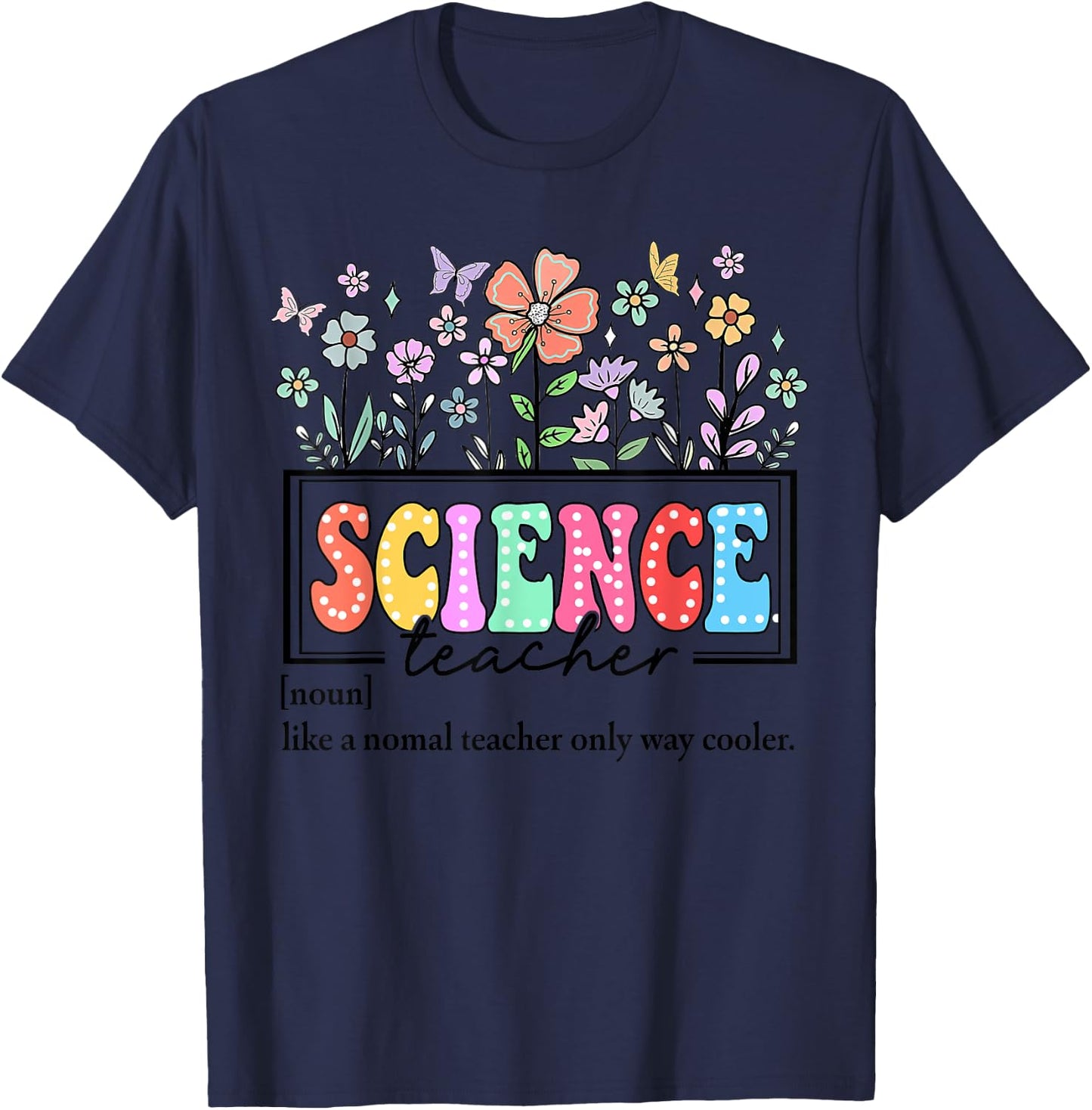 Science Teacher Definition for Back to School Teacher Day T-Shirt - T-Shirt | Navy