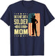 My Mom Is A Soldier Hero Proud Army Daughter Son Military T-Shirt - T-Shirt | Navy
