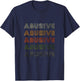 Love Heart Abusive Grunge Vintage Style Black Abusive T-Shirt - T-Shirt | Navy