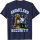 Funny Garden Gnome Gnomeland Security Graphic T-Shirt - T-Shirt | Navy
