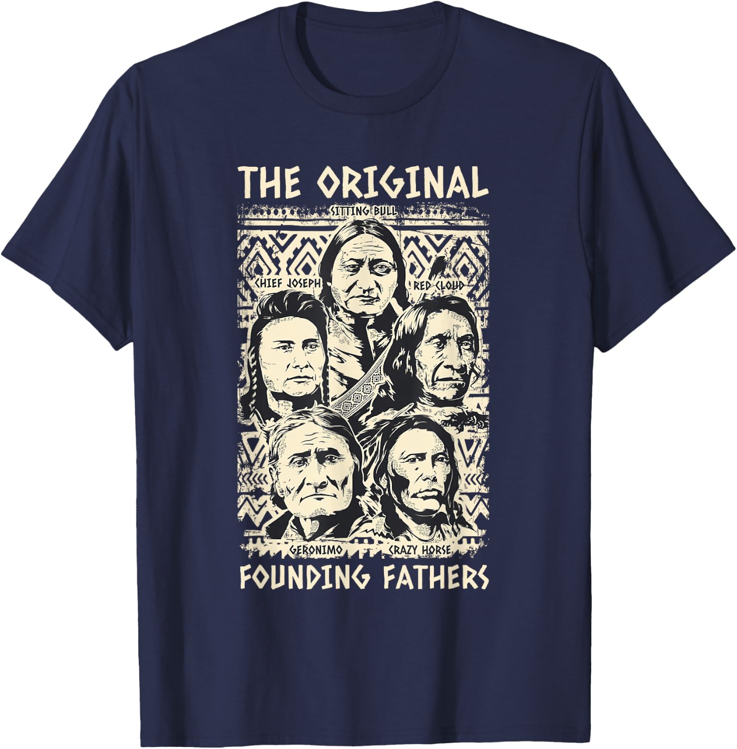 Original Founding Fathers Native American Tribe T-Shirt - T-Shirt | Navy