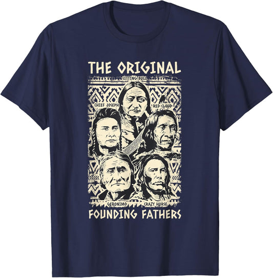 Original Founding Fathers Native American Tribe T-Shirt - T-Shirt | Navy