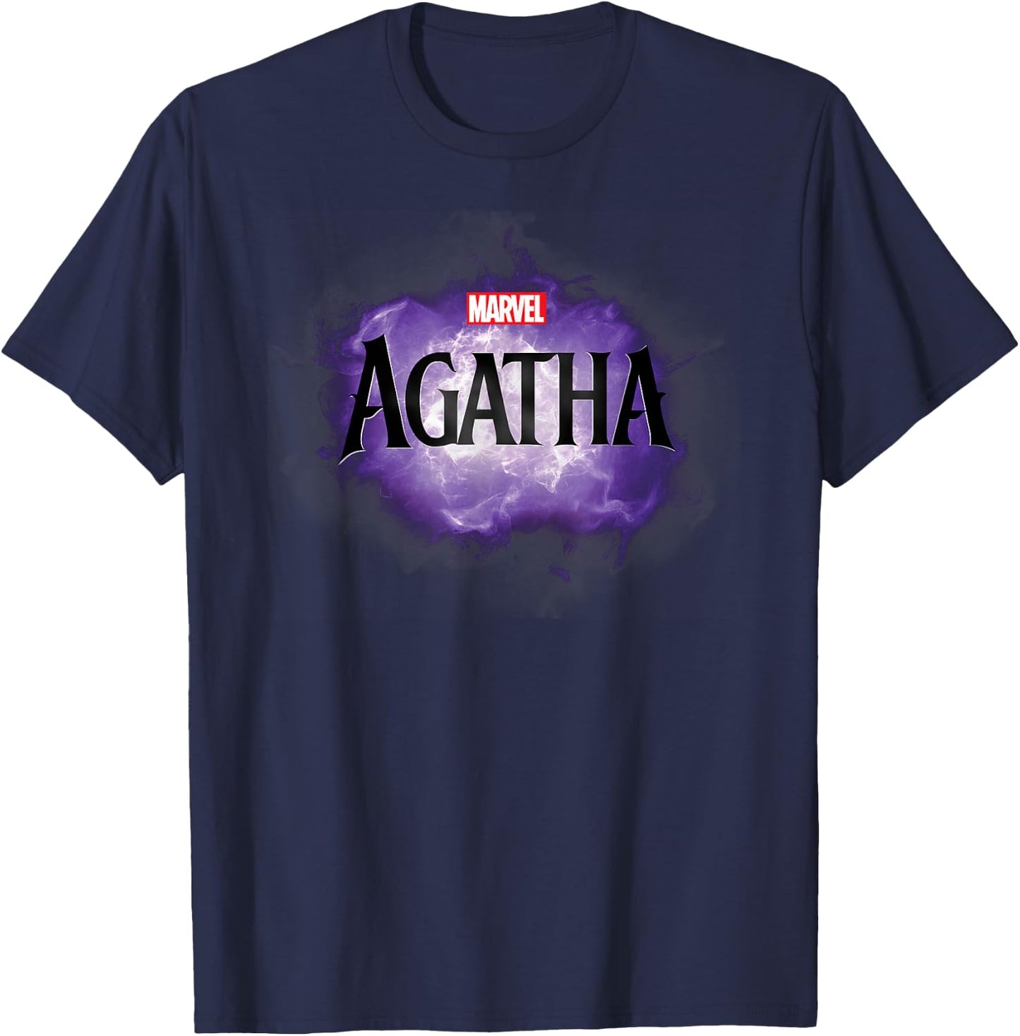 Marvel Agatha All Along Disney+ Series Official Agatha Logo T-Shirt - T-Shirt | Navy