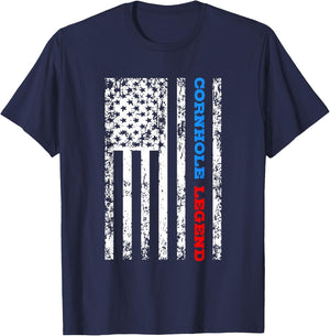 Cornhole Champion Bean Bag Corn Hole Toss Gift T-Shirt - T-Shirt | Navy