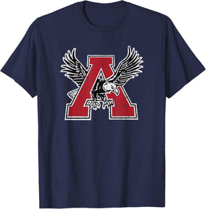 Argyle Eagles Vintage A T-Shirt - T-Shirt | Navy