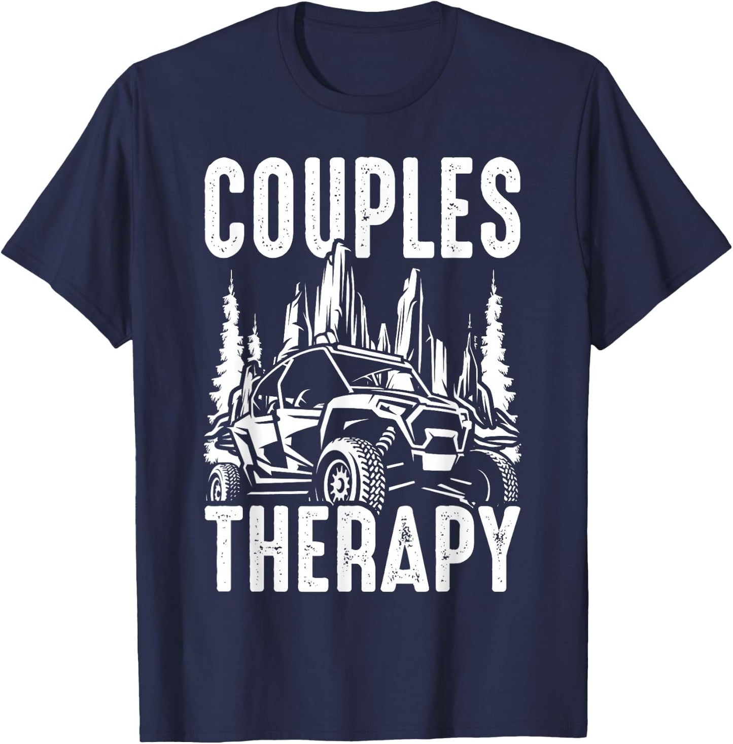 UTV Side By Side Couples Therapy T-Shirt - T-Shirt | Navy