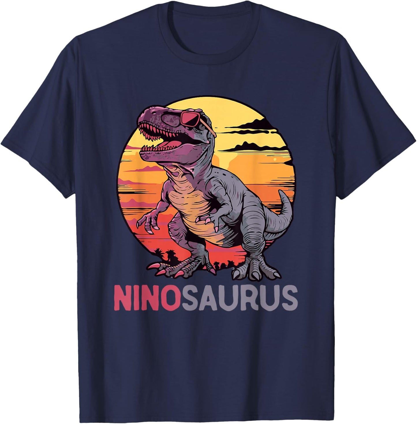 NinoSaurus Dino Dinosaur Nino-Saurus T-Rex Funny Trex T-Shirt - T-Shirt | Navy