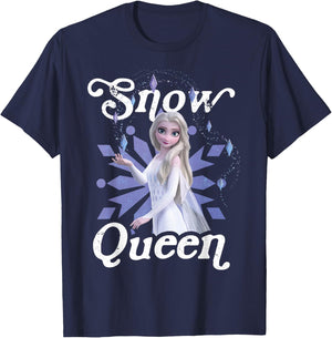 Disney Frozen 2 Elsa Snow Queen Portrait T-Shirt - T-Shirt | Navy
