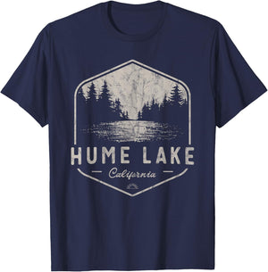 Hume Lake California Outdoors Vintage T-Shirt - T-Shirt | Navy