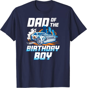 Hot Wheels - Dad Of The Birthday Boy T-Shirt - T-Shirt | Navy