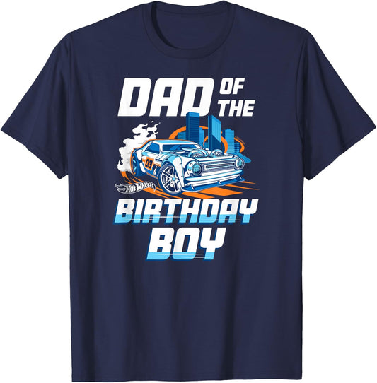 Hot Wheels - Dad Of The Birthday Boy T-Shirt - T-Shirt | Navy