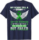 My Scars tell a Story - Kidney Disease Awareness Shirt T-Shirt - T-Shirt | Navy