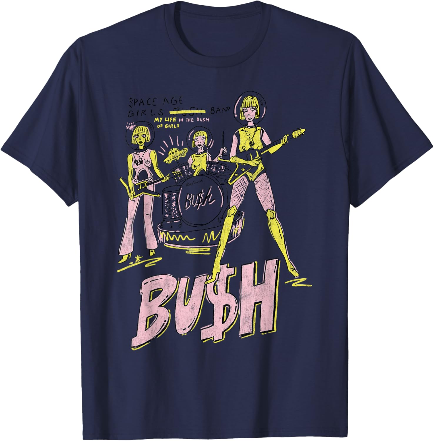 Bush – Space Age Girls T-Shirt - T-Shirt | Navy