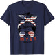 All American Nurse For Memorial Day and 4th of July Women Men T-Shirt - T-Shirt | Navy