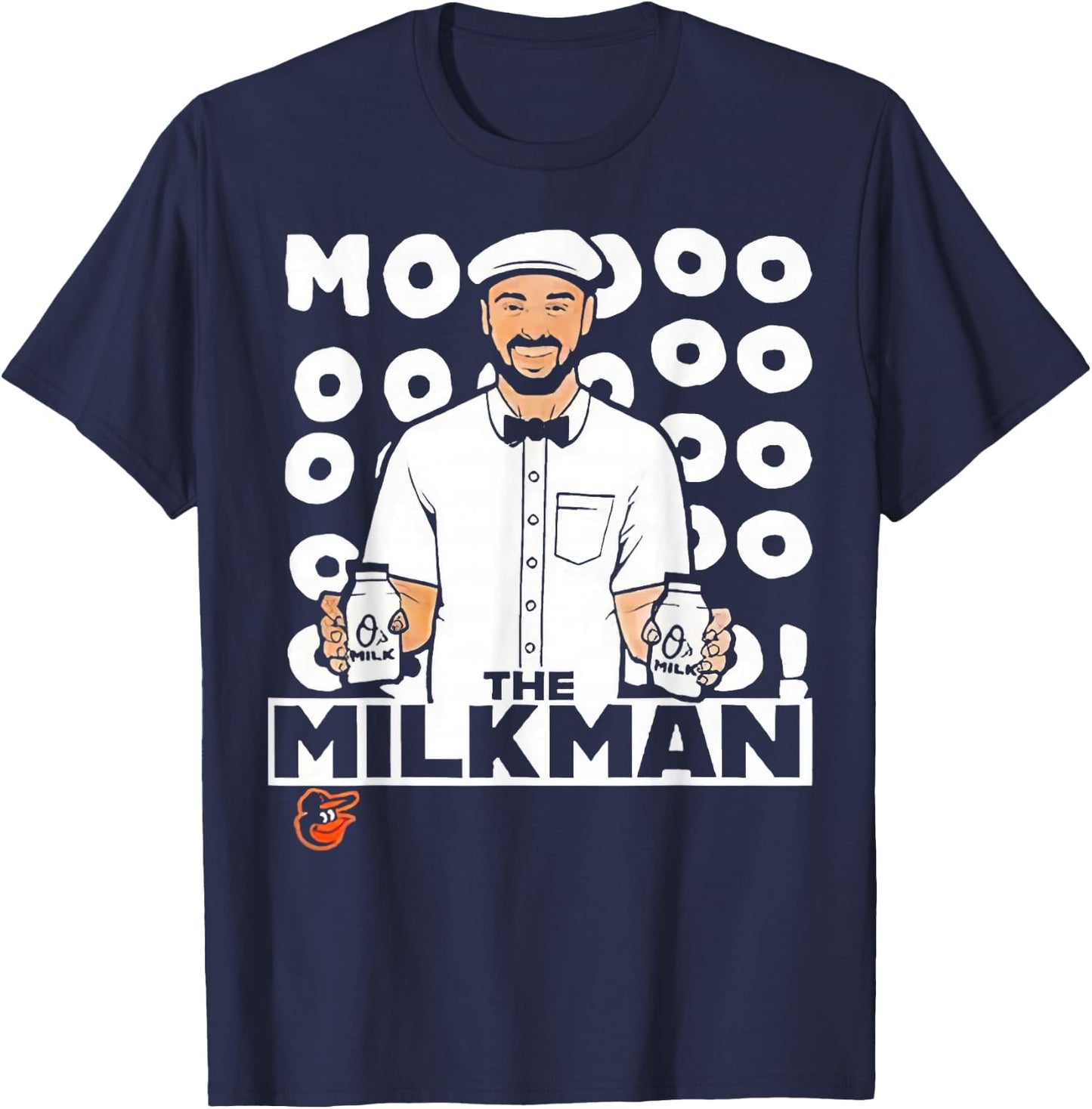 Cowser Moooo The Milkman T-Shirt - T-Shirt | Navy