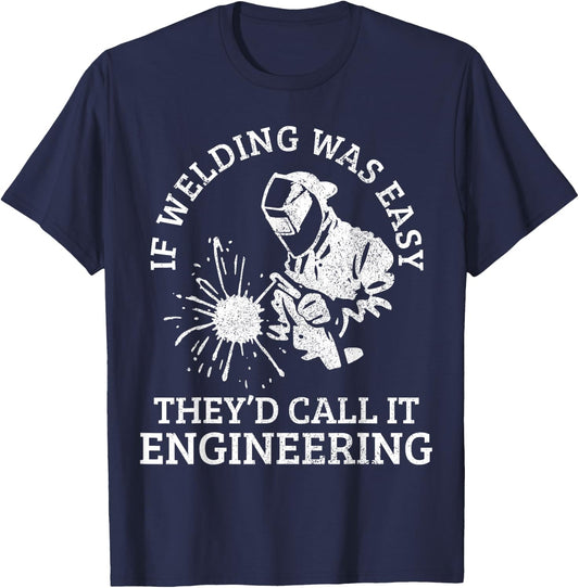 Welder Locksmith Welder Funny Gift T-Shirt - T-Shirt | Navy