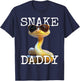 Snake Daddy Dad Snake Father Fathers Day Papa Cute Snakes T-Shirt - T-Shirt | Navy