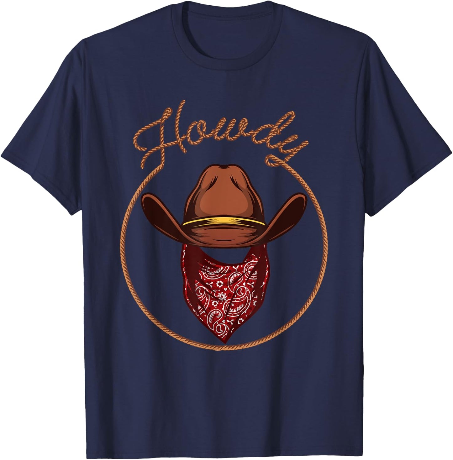Funny Cowboy Design Boys Rodeo Bull Rider Cowboy T-Shirt - T-Shirt | Navy