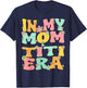 In My Mom And Titi Era Groovy Mom And Titi Grandma Christmas T-Shirt - T-Shirt | Navy