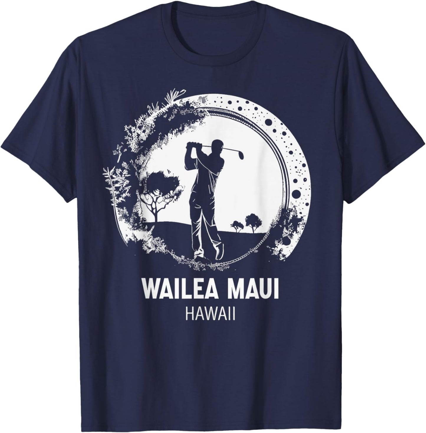 Golf Golfing Wailea Maui T-Shirt - T-Shirt | Navy