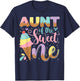 Aunt Of The Sweet One Ice Cream 1St Birthday Party T-Shirt - T-Shirt | Navy