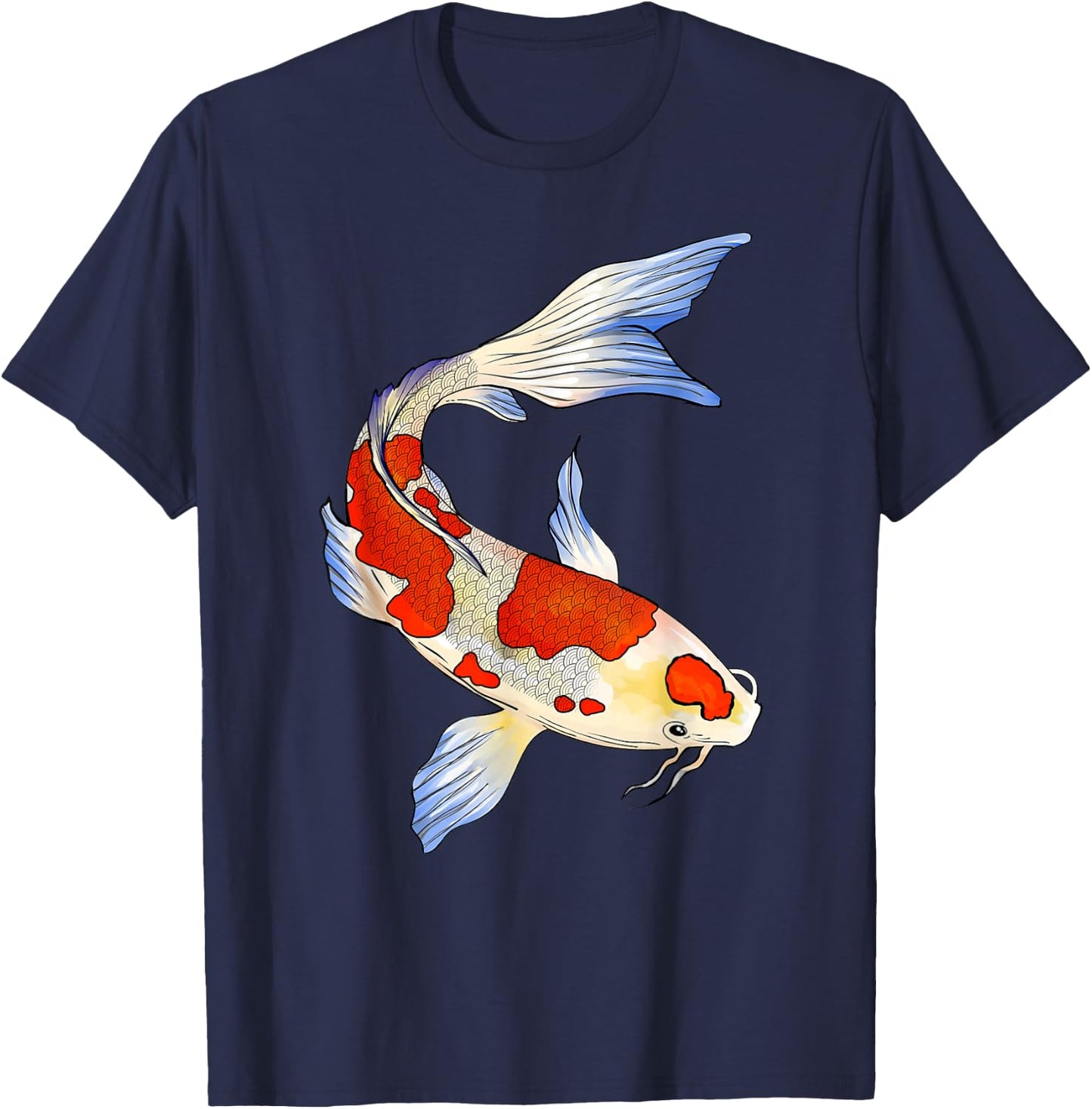 Koi Fish Funny Japanese Chinese Carp Breeder Men Women Gifts T-Shirt - T-Shirt | Navy