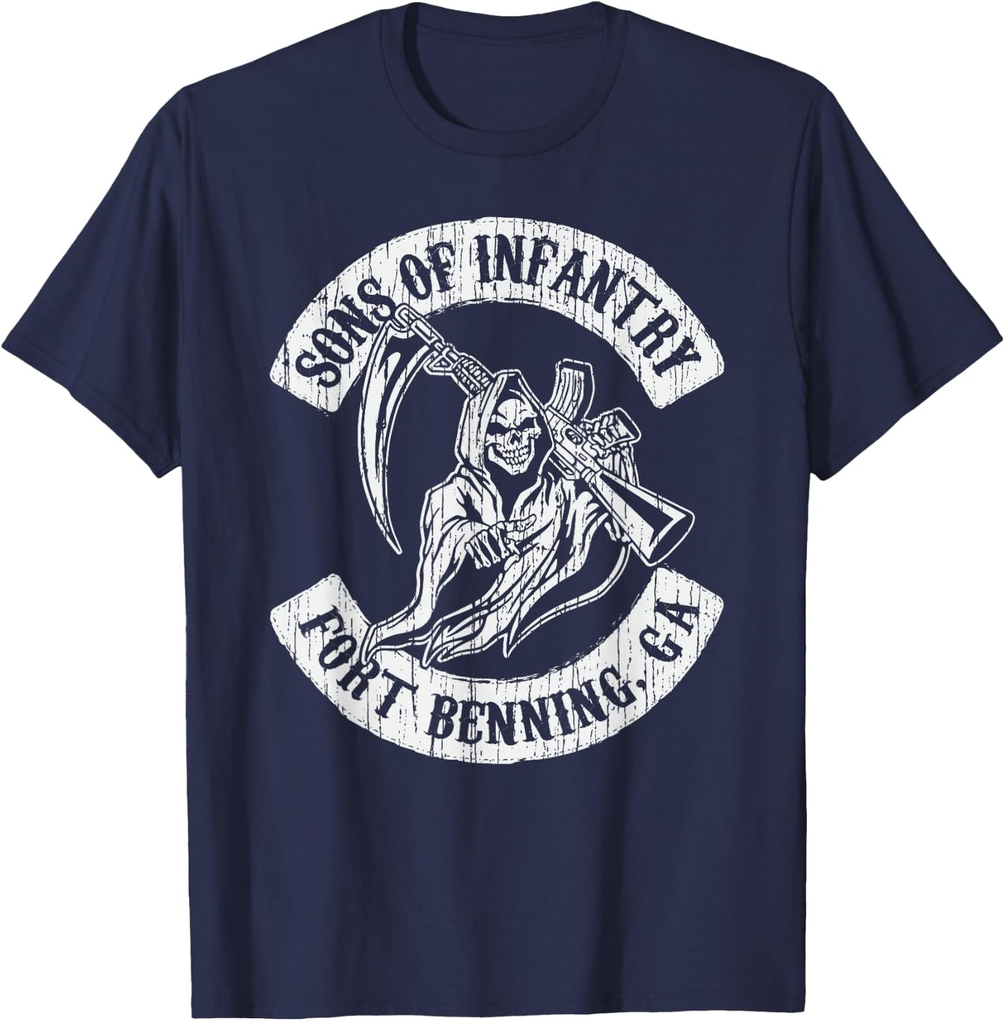 American Marauder: Sons of Infantry Fort Benning T-Shirt - T-Shirt | Navy