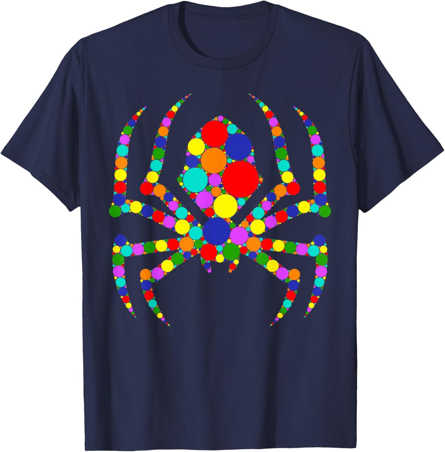Funny Spider Polka Dots Happy Dot Day Spider Lovers Kids T-Shirt - T-Shirt | Navy