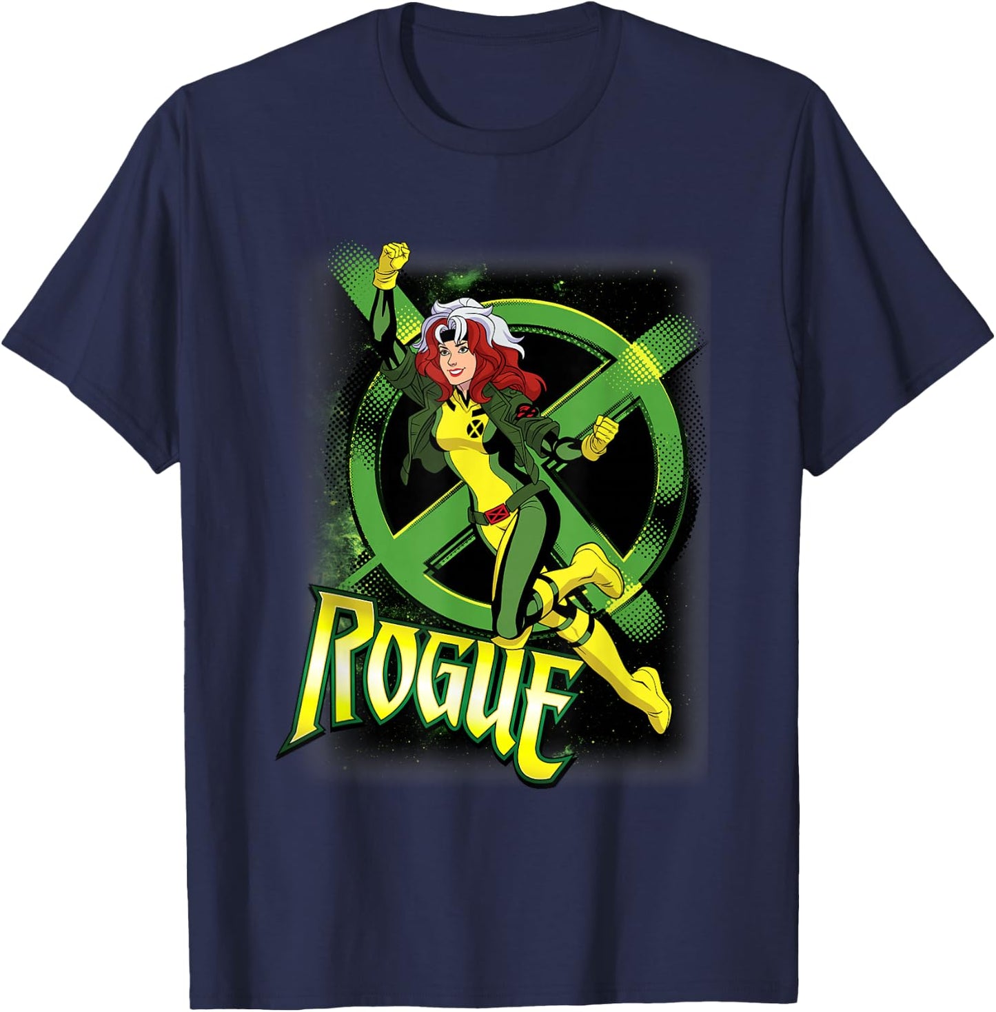Marvel X-Men Rogue Taking Flight Epic Shot T-Shirt - T-Shirt | Navy