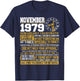 November Birthday Gifts - Born November Scorpio 1979 Funny T-Shirt - T-Shirt | Navy