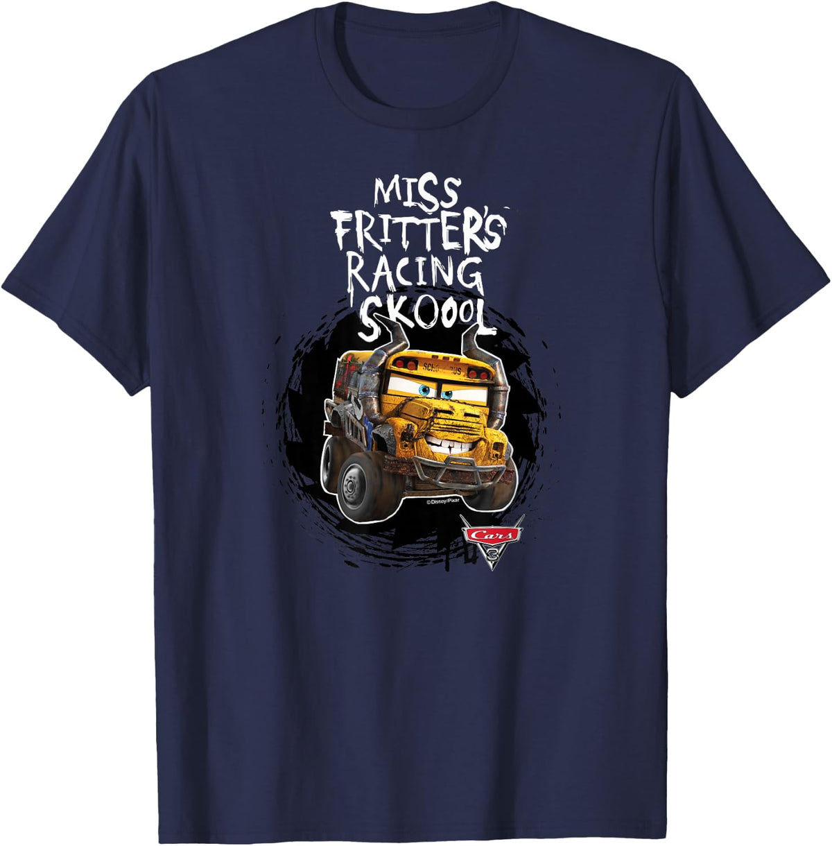 Cars - Miss Fritter's Racing Skoool T-Shirt - T-Shirt | Navy
