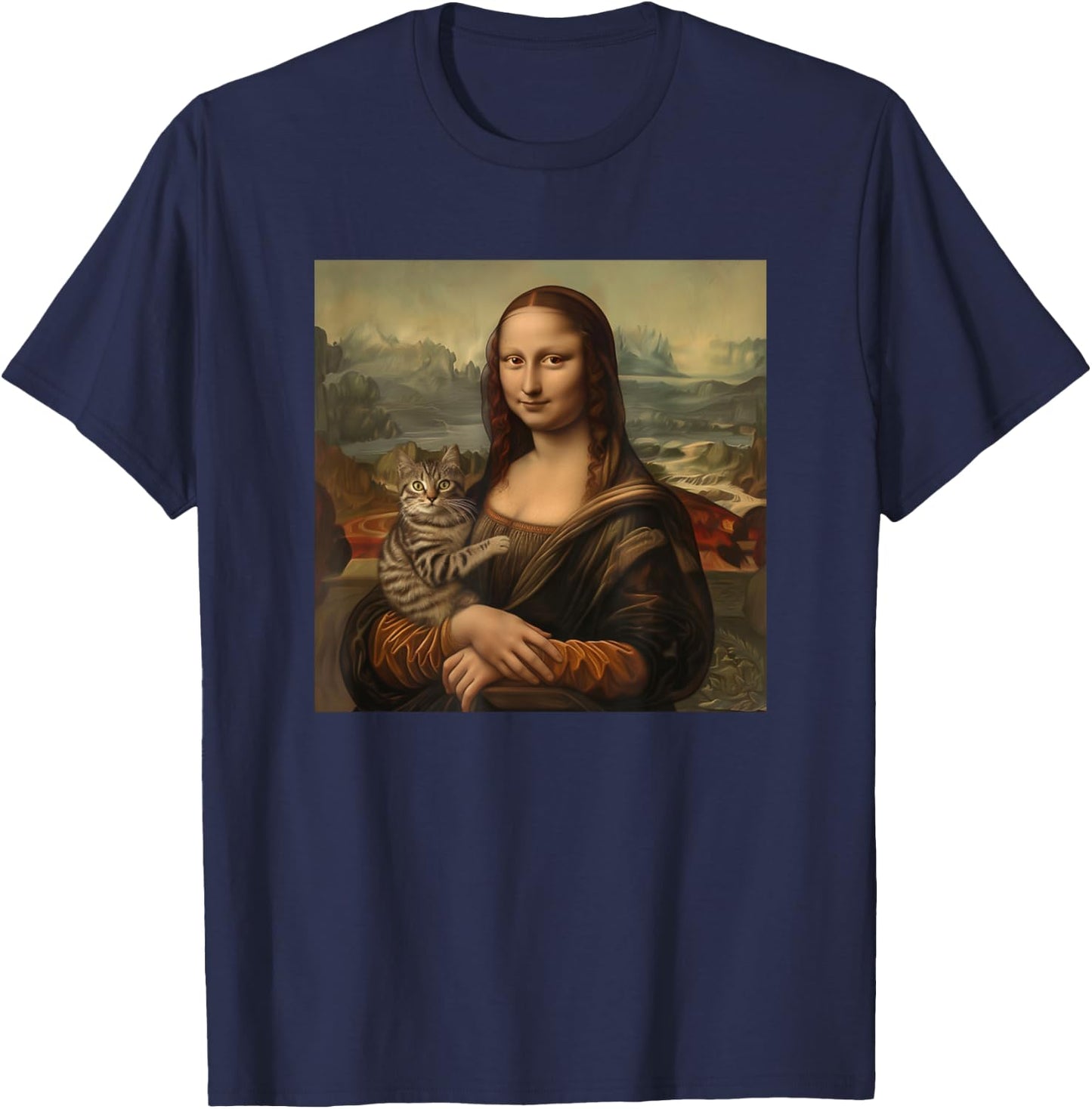 Grey Tabby Cat Shirt Gray Tabby Cats T-Shirt - T-Shirt | Navy