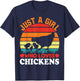 Just A Girl Who Loves Chickens T-Shirt - T-Shirt | Navy