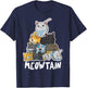 Anime Cats Kawaii Neko Pile Moewtain T-Shirt - T-Shirt | Navy