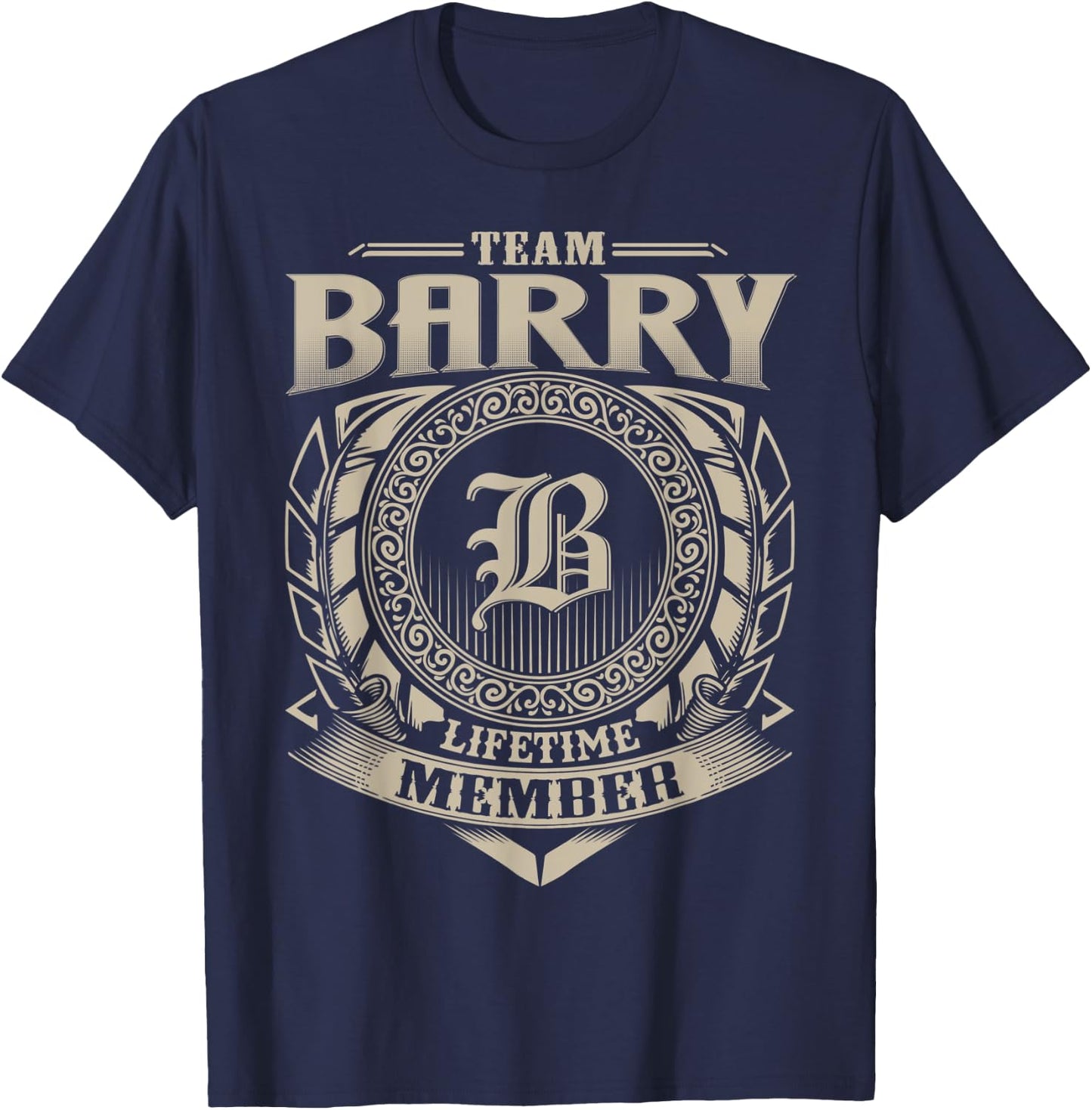 Team BARRY Lifetime Member Vintage BARRY Family T-Shirt - T-Shirt | Navy