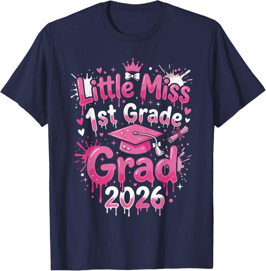 1st Grade Graduation Outfits Girls, Little 1st Grade T-Shirt - T-Shirt | Navy
