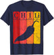Chili Periodic Table Elements Chili Pepper Spicy Food Retro T-Shirt - T-Shirt | Navy