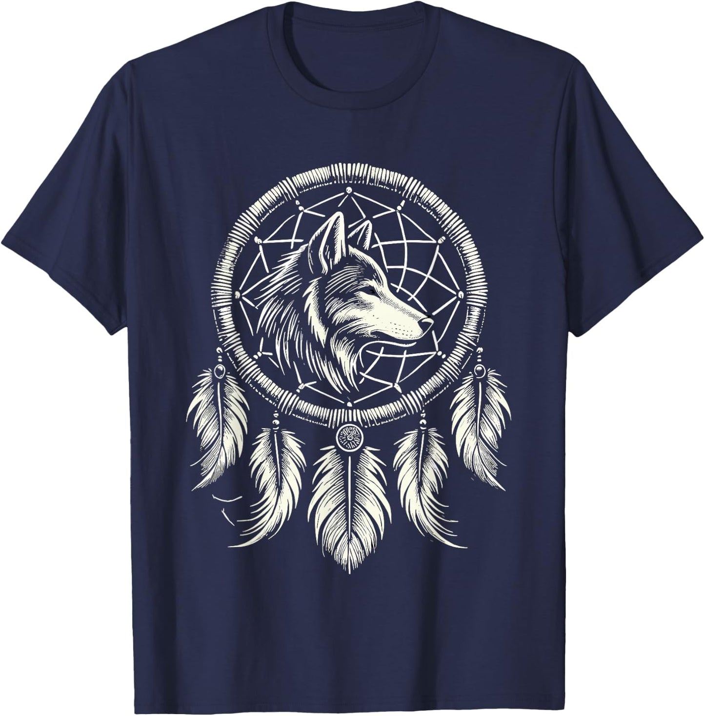 Surreal Dream Catcher Bohemian Spiritual festival fashion T-Shirt - T-Shirt | Navy