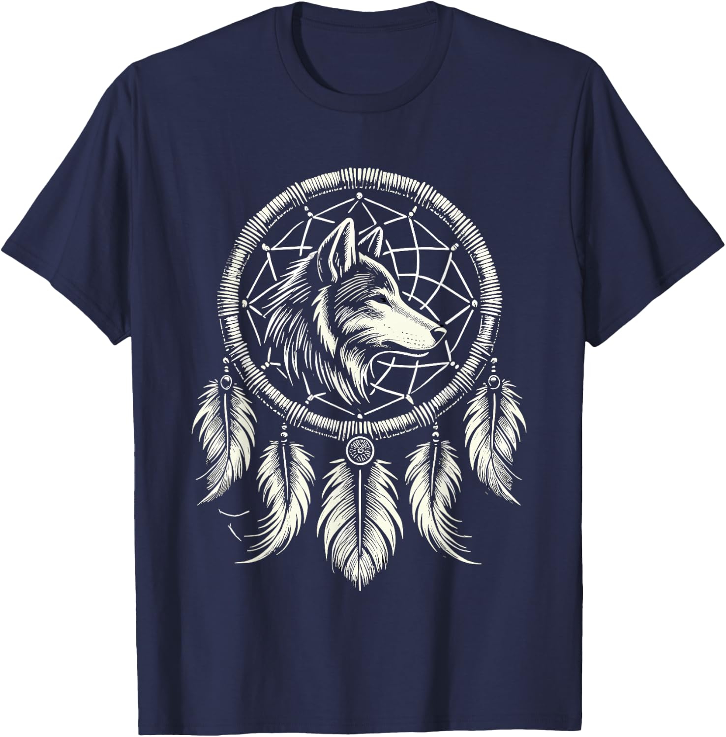 Surreal Dream Catcher Bohemian Spiritual festival fashion T-Shirt - T-Shirt | Navy
