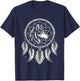 Surreal Dream Catcher Bohemian Spiritual festival fashion T-Shirt - T-Shirt | Navy