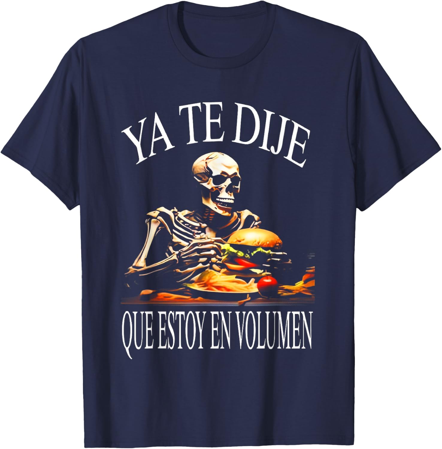 Calacas Chidas Gym Con Frases Sarcasticas Mexican Slang Word T-Shirt - T-Shirt | Navy