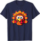 Thanksgiving Building Brick Turkey Face Master Builder Boys T-Shirt - T-Shirt | Navy