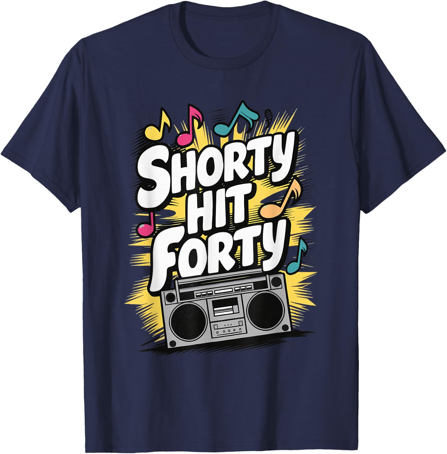 Shorty Hit Forty T-Shirt - T-Shirt | Navy