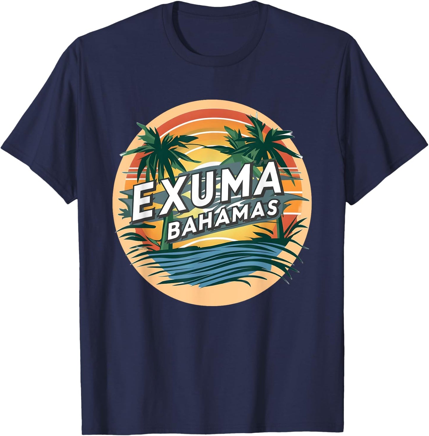 Exuma Bahamas T-Shirt - T-Shirt | Navy