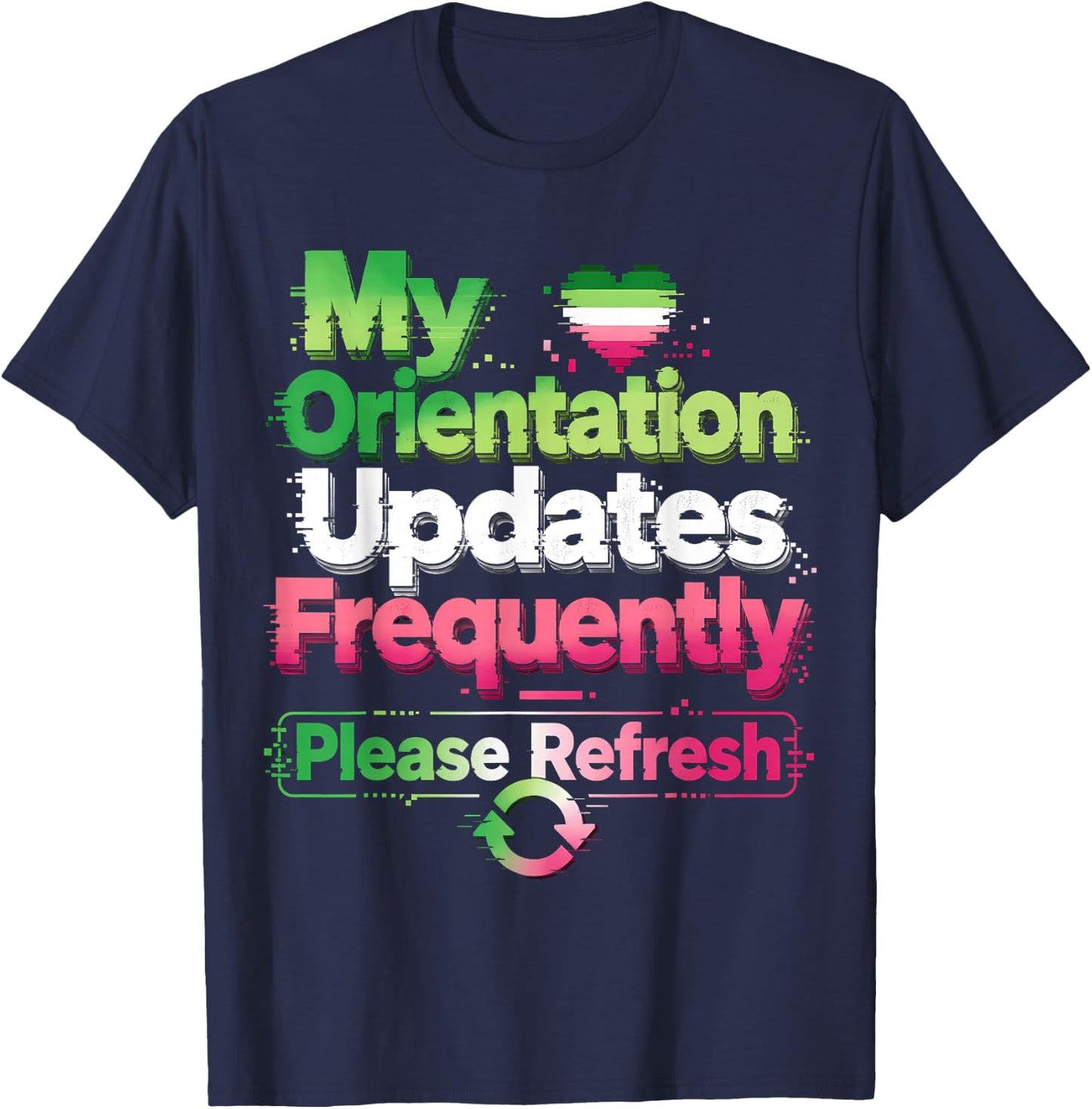 Funny Abrosexual T-Shirt - T-Shirt | Navy