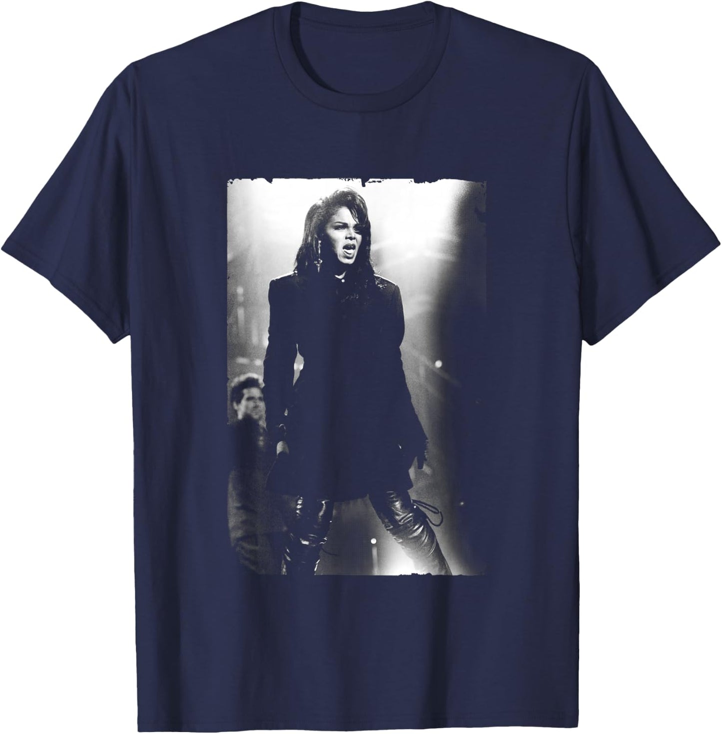 Janet Jackson Live On Tour by Stephen Wright T-Shirt - T-Shirt | Navy