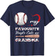 My Favorite Player Calls Me Grandma Baseball Women T-Shirt - T-Shirt | Navy