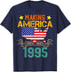 Make America Great Since 1995 American Flag 4th Of July Men T-Shirt - T-Shirt | Navy