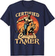 Funny Raunchy Cougar Hunter Graphic Shirts - Men's Humorous Cougar Tamer - Black, Small T-Shirt - T-Shirt | Navy