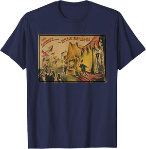The Cabinet of Dr Caligari Poster (1919) T-Shirt - T-Shirt | Navy